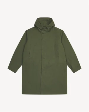 高領連帽派克大衣【Khaki】
